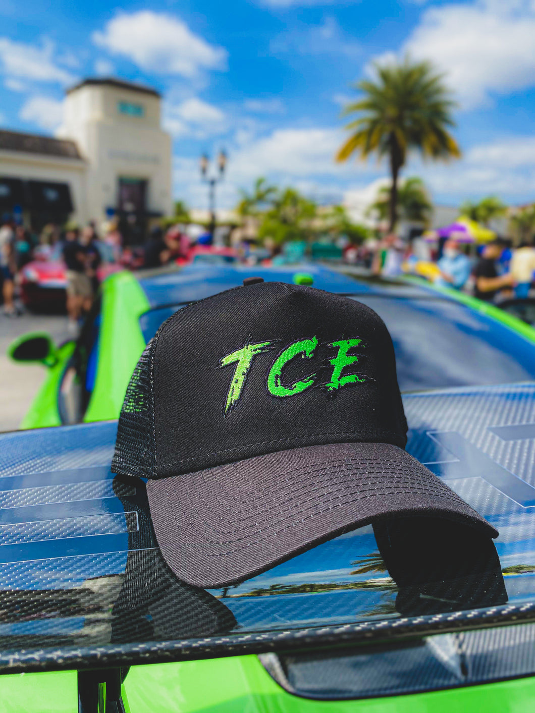 TCE Green  - Trucker Hat - Black