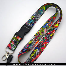 Load image into Gallery viewer, Sticker Bomb JDM Lanyard
